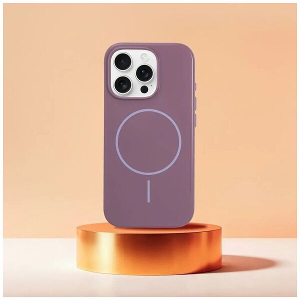 Premium Glossy Mag Cover kompatybilny z MagSafe i Camera Control button pasuje do IPHONE 16 PLUS fioletowy
