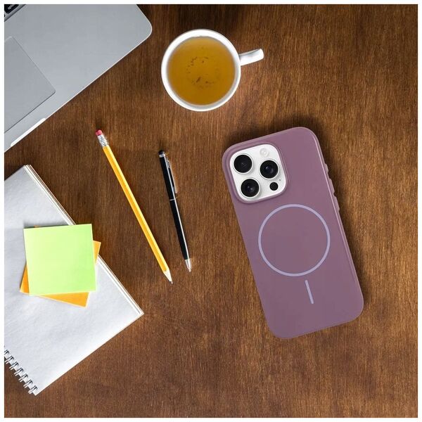 Premium Glossy Mag Cover kompatybilny z MagSafe i Camera Control button pasuje do IPHONE 16 PLUS fioletowy