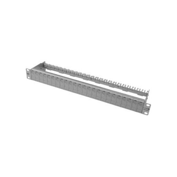 Metz Patch panel CAT 6, 24 porty, 1U, Jasnoszary (130920-00-E)