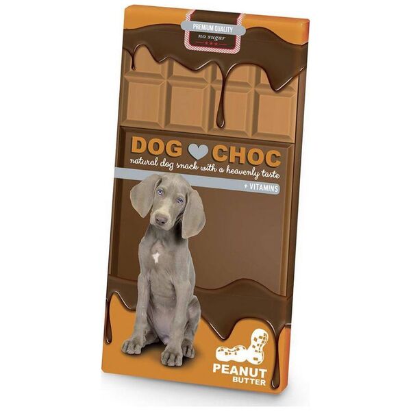 Duvo+ Duvo+ Czekolada Dog Choc Peanutbutter 100g, przysmak dla psów