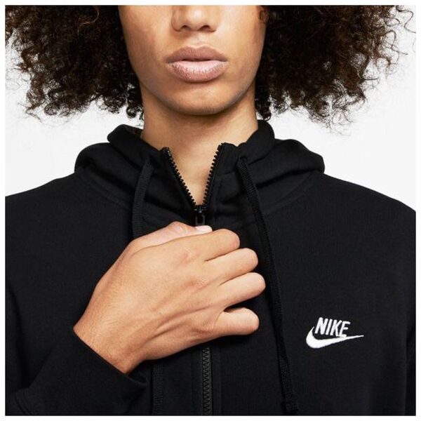 Nike Bluza męska Nsw Club Hoodie Fz czarna r. XL (BV2645-010)