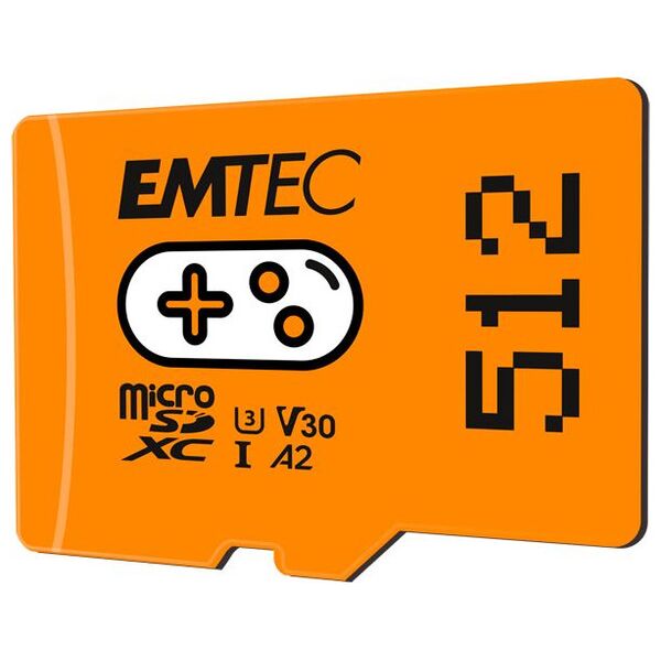 Karta Emtec Gaming MicroSDXC 512 GB Class 10 UHS-I/U3 A2 V30 (ECMSDM512GXCU3G)
