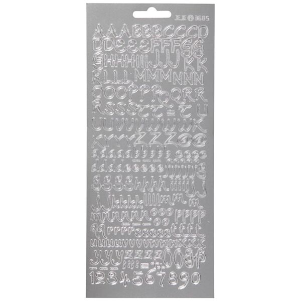 Focus Focus Stickers Silver Letters Design 1
