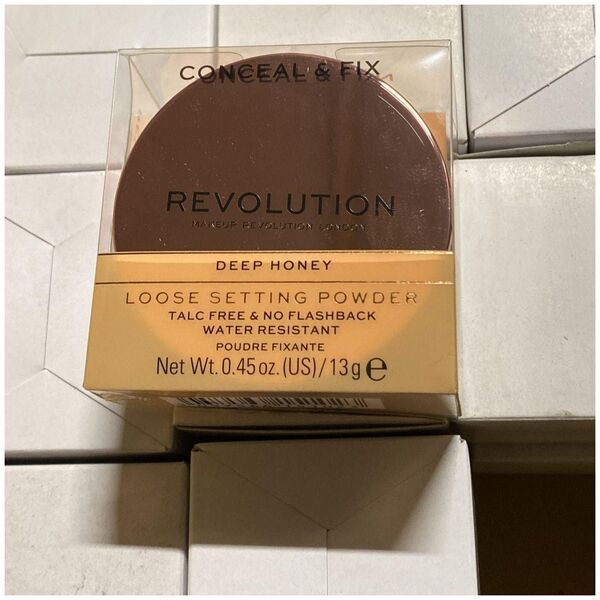 Makeup Revolution Makeup Revolution, Conceal & Fix, Vegan, Loose Setting Powder, Deep Honey, 13 g For Women
