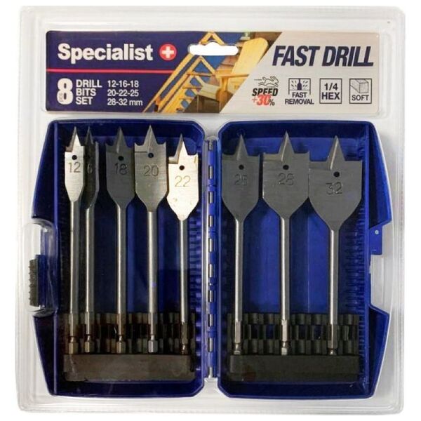 Wiertło Specialist+ SPECIALIST+ feather drill set, 8 pcs.