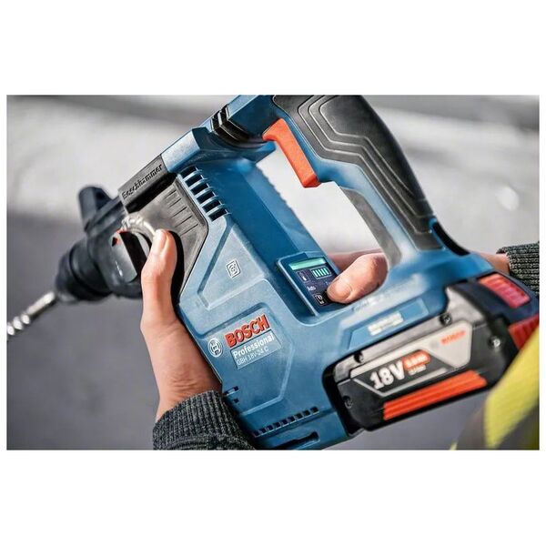 Młotowiertarka Bosch Bosch Cordless Hammer Drill GBH 18V-24 C Professional solo, 18V (blue/black, without battery and charger, with Bluetooth, in L-BOXX)