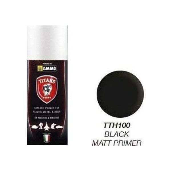 Vallejo Ammo: Titans Matt Primer - Black