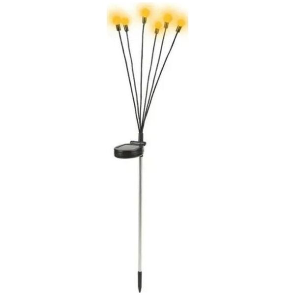 Saska Garden LAMPA SOLARNA TAŃCZĄCE NA WIETRZE KULECZKI BIAŁE 6 LED 72CM