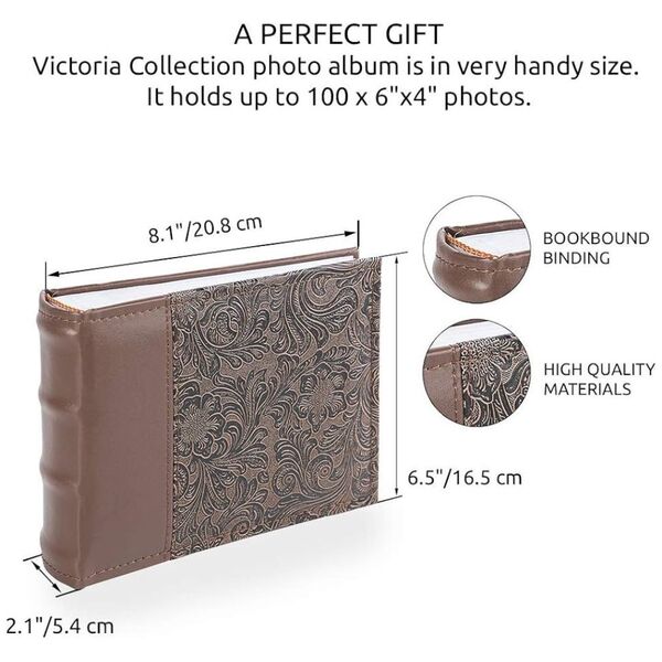 Victoria Collection Album B 10x15/100M Flower-4, brown