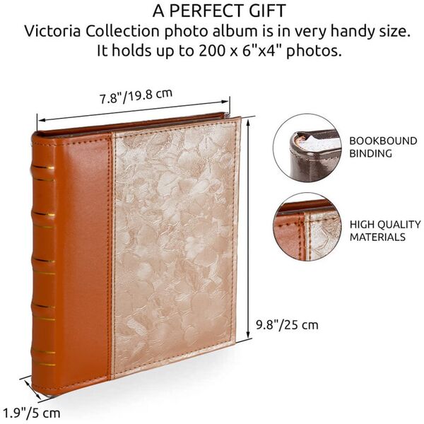 Victoria Collection Album B 10x15/200M Flower-3, beige