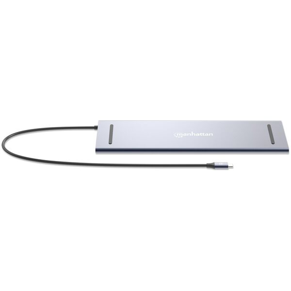 Adapter AV Manhattan MANHATTAN Dockingstation 12-in-1 4K 1xHDMI 2xDP 3xUSB-A