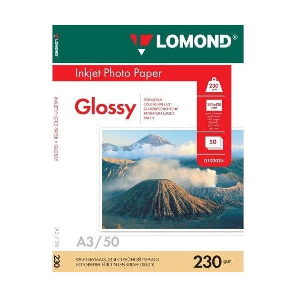 Sourcing Lomond Photo Inkjet Paper Glossy 230 g/m2 A3, 50 sheets