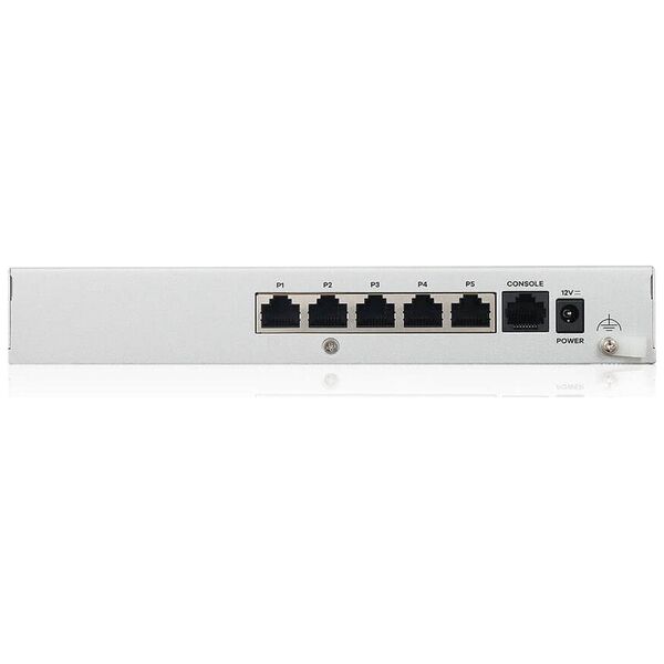 Zyxel USG FLEX 50 HP, 5 Gigabit user-definable ports, 1*1G PoE+, 1*USB with 1 YR Entry Defense Pack