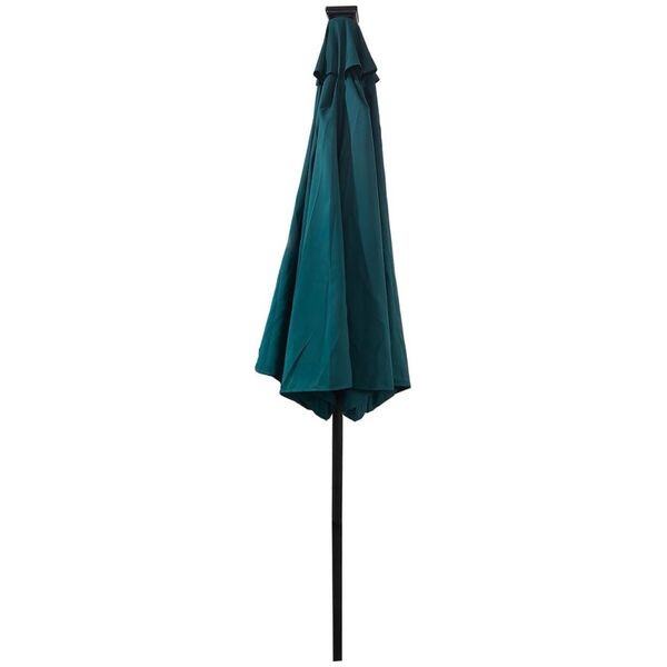PARASOL OGRODOWY Z OŚWIETLENIEM ŻARÓWKI LED 270CM TURKUSOWY