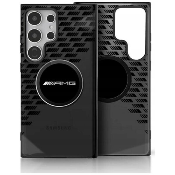 AMG Transparent Rhombs MagSafe Case for Samsung Galaxy S25 Ultra Black