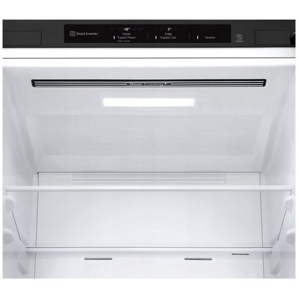 LG Refrigerator | GBV3100EEP | Energy efficiency class E | Free standing | Combi | Height 186 cm | No Frost system | Fridge net capacity 234 L | Freezer net capacity 110 L | Display | 35 dB | Dark Graphite