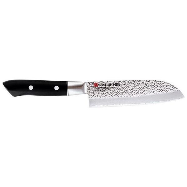 Kasumi Nóż Santoku, mały kuty VG10 HM dł. 13 cm młotkowa