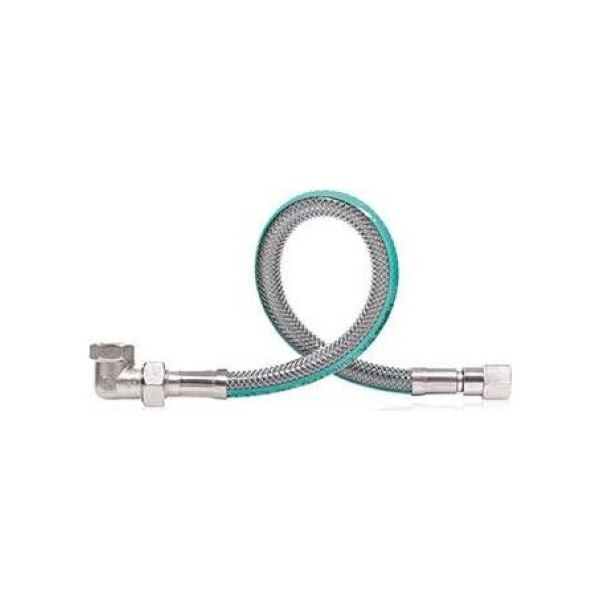 WĄŻ DO GAZU PVC KOLANO+ŚRUBUNEK 1/2 L125