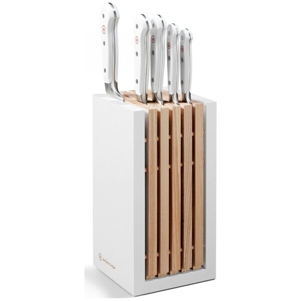 Wusthof CLASSIC WHITE Blok z 5-oma nozami WSTHOF