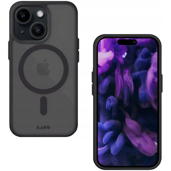 PICOM LAUT Huex Protect - obudowa ochronna do iPhone 13/14/15 kompatybilna z MagSafe (black)