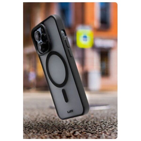 PICOM LAUT Huex Protect - obudowa ochronna do iPhone 13/14/15 kompatybilna z MagSafe (black)