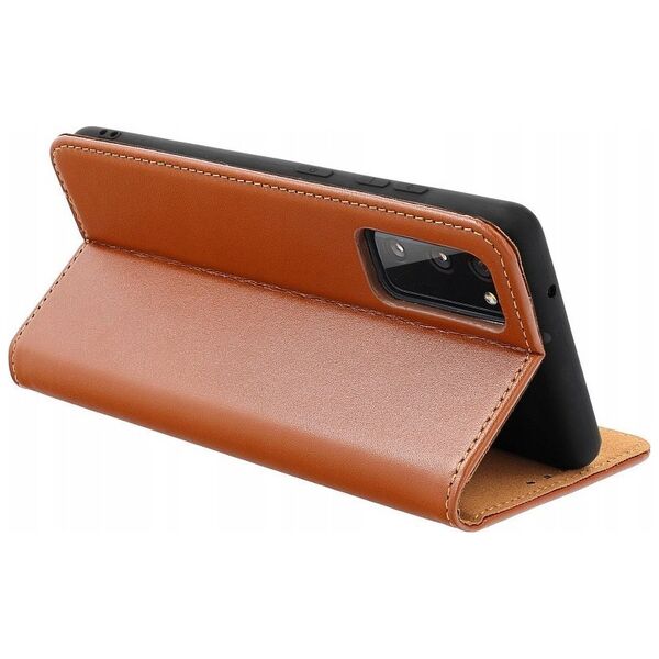 OEM Kabura SMART PRO Book skórzana do IPHONE 16 Pro brązowy