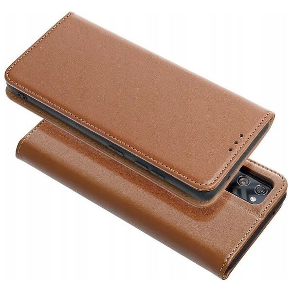 OEM Kabura SMART PRO Book skórzana do IPHONE 16 Pro brązowy