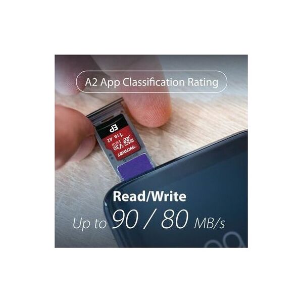 Patriot EP Pro A2 Micro SDXC 256GB 90/80 MB/s V30 U3 Class10