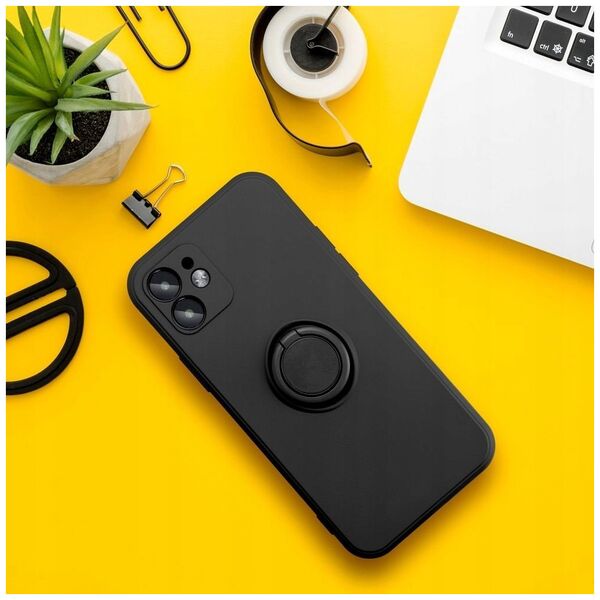 Futerał SILICONE RING do XIAOMI Redmi Note 14 5G czarny