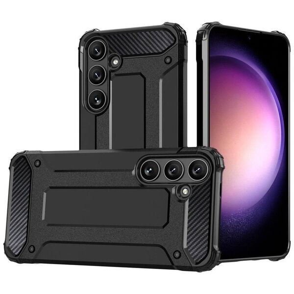 Hurtel Etui Hybrid Armor do Xiaomi POCO C65 / Redmi 13C pancerne - czarne