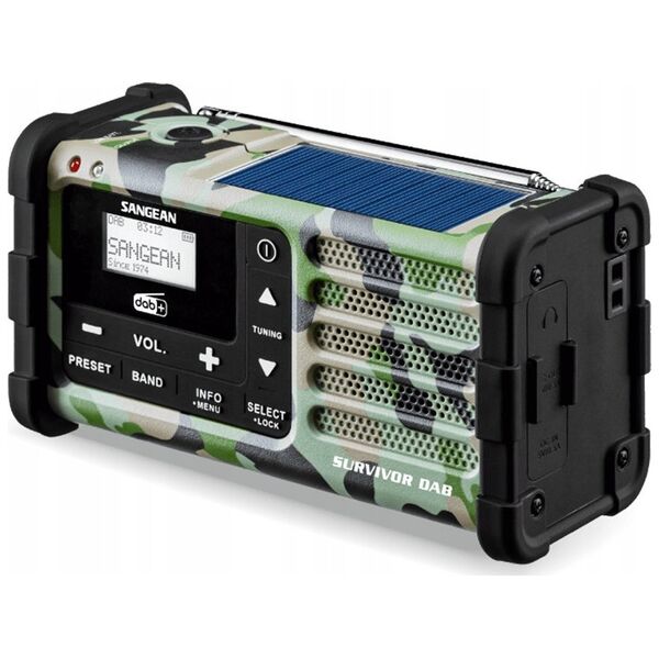 Radio Sangean Daugiafunkcis radijas Sangean DAB+ / FM-RDS kamufliažinis / MMR-88 DAB+
