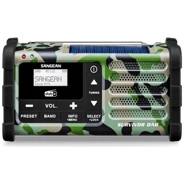 Radio Sangean Daugiafunkcis radijas Sangean DAB+ / FM-RDS kamufliažinis / MMR-88 DAB+