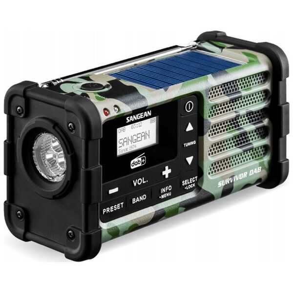 Radio Sangean Daugiafunkcis radijas Sangean DAB+ / FM-RDS kamufliažinis / MMR-88 DAB+