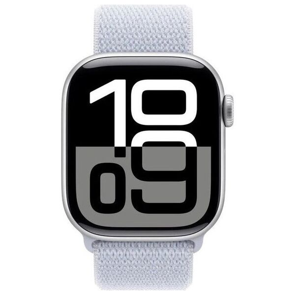 Smartwatch Apple Watch 10 GPS + Cellular 46mm Silver Alu Sport Loop Niebieski  (MWY23QF/A)