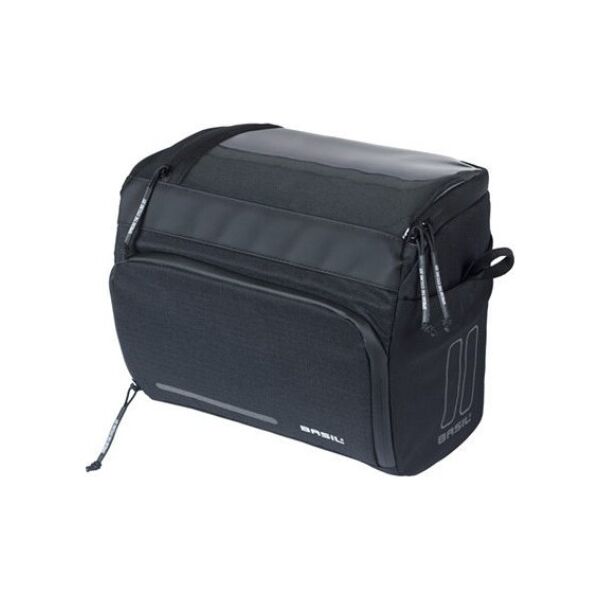 Torba na kierownicę BASIL MOVE HANDLEBAR BAG, KF z adapterem do mocowania, 7-8L, wodoodporna, Czarna (NEW 2025)