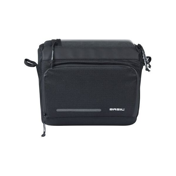 Torba na kierownicę BASIL MOVE HANDLEBAR BAG, KF z adapterem do mocowania, 7-8L, wodoodporna, Czarna (NEW 2025)