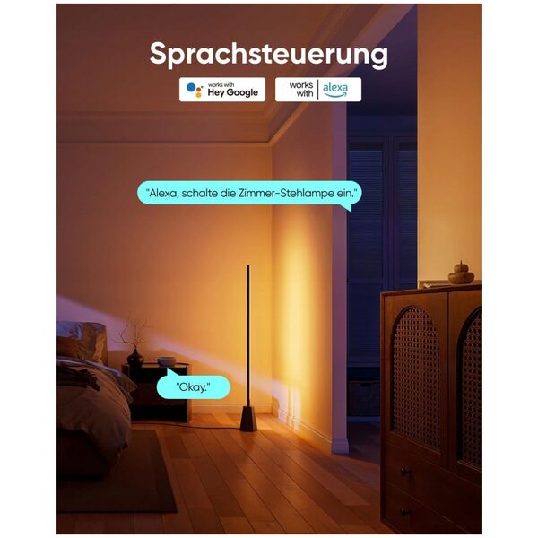 Eufy - Flurlampe - LED - RGBWW light - 1500-9000 K - sechseckig