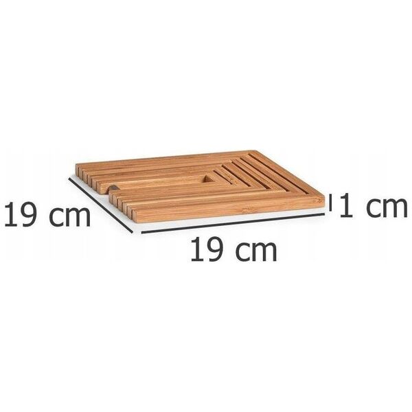 Zeller Podstawka pod garnek TRIVET, bambusowa, ZELLER