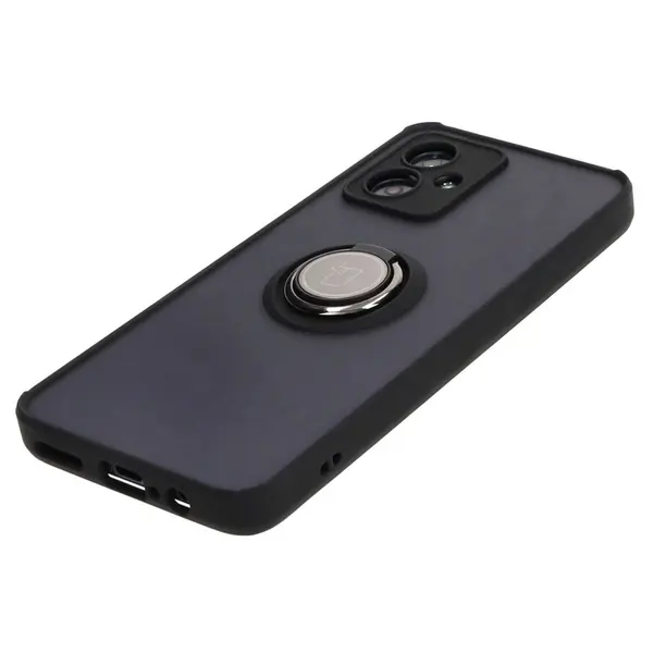 Bizon Case Hybrid Ring Motorola Moto G54 5G smoky with a black frame