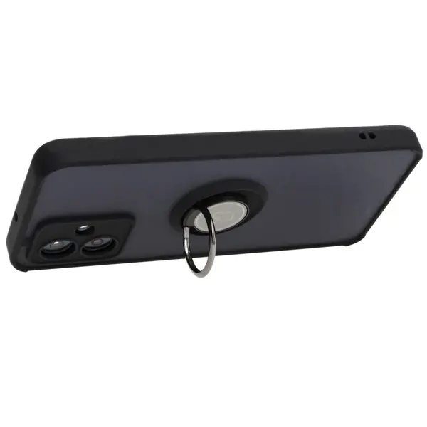 Bizon Case Hybrid Ring Motorola Moto G54 5G smoky with a black frame