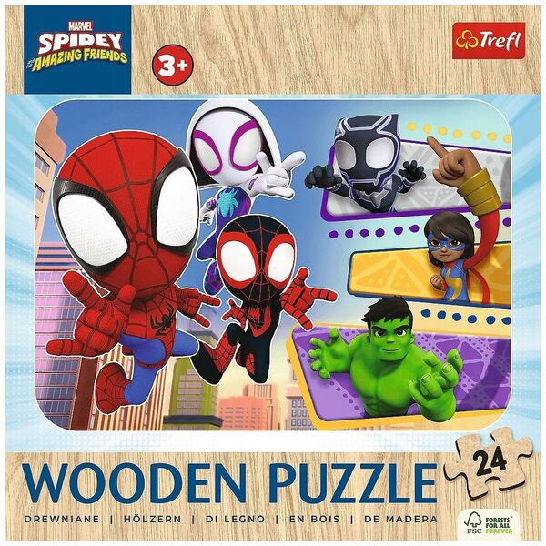 Trefl PUZZLE DREW 24EL TREFL ODWAZNY SPIDEY PUD10