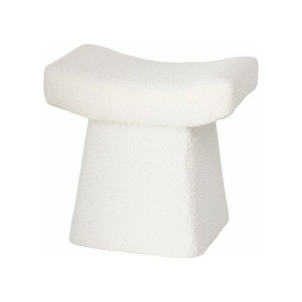Taboret w pluszowym obiciu LIDAL, wys. 45 cm