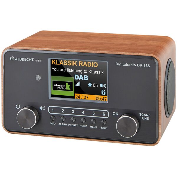 Radio Albrecht Albrecht DR 865 Senior Digitalradio holz-schwarz