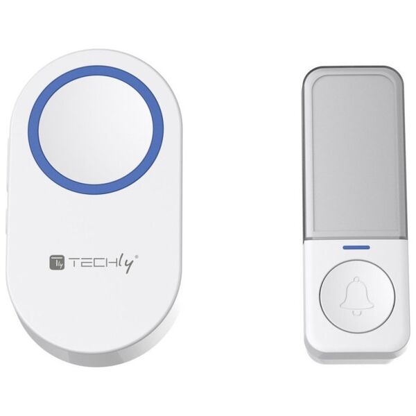 Dzwonek kinetyczny Techly zestaw nadajnik i odbiornik, IP56, 180m