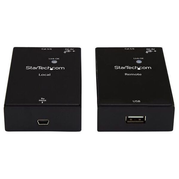 Adapter USB StarTech USB2001EXTV USB - RJ45 Czarny  (USB2001EXTV)