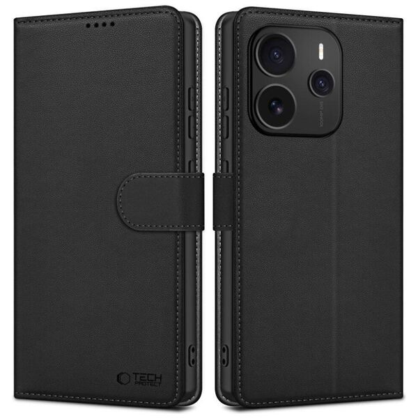 Case XIAOMI REDMI NOTE 14 5G Tech-Protect Wallet Matte black 5906302361168