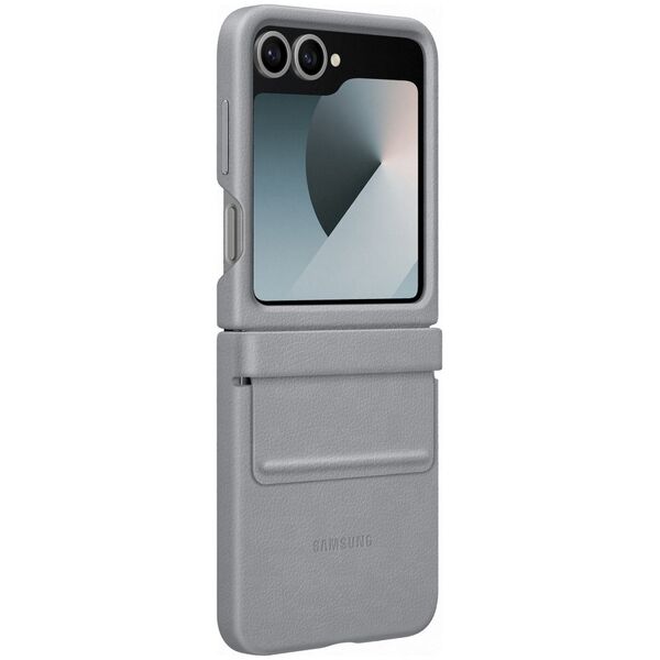 Samsung Case Samsung EF-VF741PJEGWW Z Flip6 F741 gray/gray Flap ECO-Leather Case
