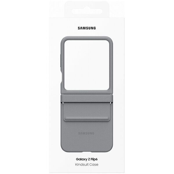 Samsung Case Samsung EF-VF741PJEGWW Z Flip6 F741 gray/gray Flap ECO-Leather Case