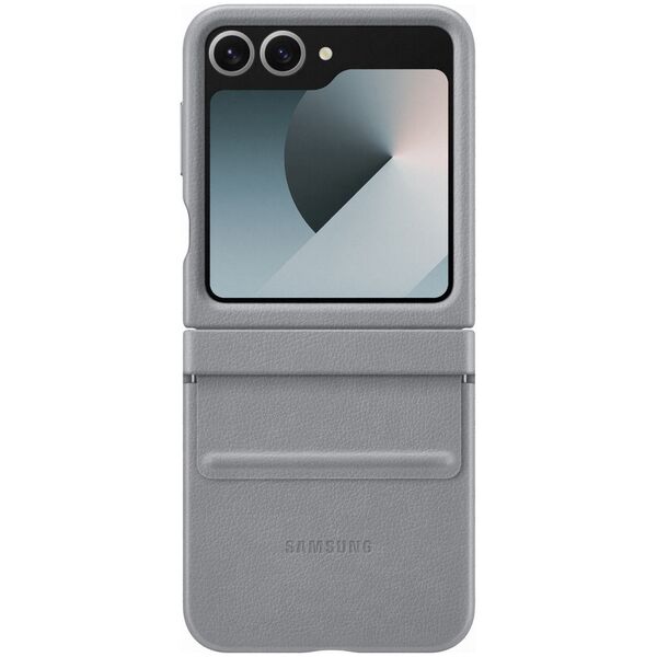 Samsung Case Samsung EF-VF741PJEGWW Z Flip6 F741 gray/gray Flap ECO-Leather Case