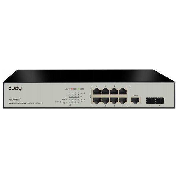 Switch Cudy Switch CUDY GS2008PS2 8-Port Gigabit L2 Managed PoE+ 120W 2xSFP